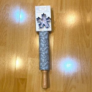 Holiday Rolling Pin and Cookie Cutter